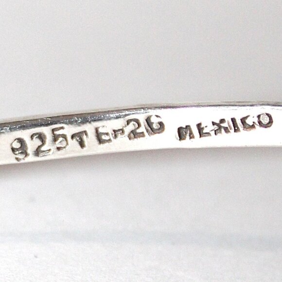 Vintage Sterling Silver Taxco Mexico Vee Collar Necklace - Picture 3 of 4